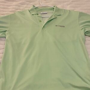Columbia Men's Light Green Polo Shirt